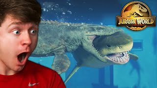 MEGALODON vs MOSASAURUS the TEAM BATTLE  Jurassic World Evolution 2 [upl. by Riebling747]