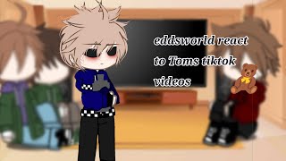 Eddsworld react to Tom tiktokTordTom❤️💙MattEdd💜💚Gacha club [upl. by Keily975]