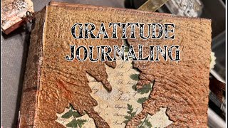 Gratitude journaling for the Thankful Season Collaboration junkjournal gratitudejournal [upl. by Deva50]