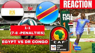 Egypt vs DR Congo 11 78 Penalties Live Stream Africa Cup of Nations AFCON Football Match Score [upl. by Mushro]