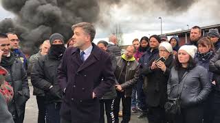 Prison de CondésurSarthe  arrivée du directeur de l’administration pénitentiaire [upl. by Ennayoj]