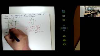 Math 054 PreCalc B Fall 2024 84 Algebraically Defined Vectors and Dot Product [upl. by Kast]