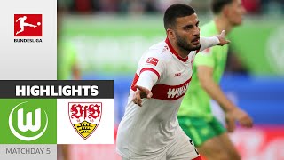 Undav with LastMinuteEqualizer  VfL Wolfsburg  VfB Stuttgart 22  MD5 – Bundesliga 202425 [upl. by Tutto]