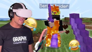 I fought the Deadliest Player in this SMP in VR [upl. by Meunier559]