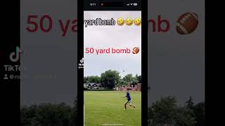 KID THROWS 50 yard bomb [upl. by Ahrat144]