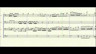 Little Fugue in g minor  Trombone Quartet [upl. by Barbara]