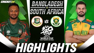 South Africa VS Bangladesh  T20 World Cup 2024 Full Highlights [upl. by Nytsirc42]