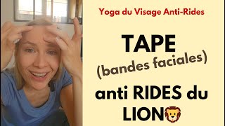 Se débarrasser de la ride du lion grâce au tape  🦁 Tu dors et la ride disparait ✨ [upl. by Leinahtam985]