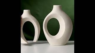 Vase Moderne en Céramique – Design Sculptural Blanc ou NoirSeasons™ [upl. by Ssecnirp486]