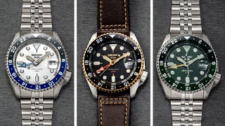 Seiko’s Popular Sub 500 GMTs Get Three New Colors for 2024 [upl. by Hajidak]