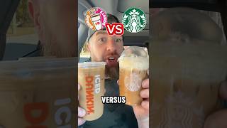 Pumpkin Spice Showdown Dunkin vs Starbucks shorts dunkindonuts starbucks [upl. by Narayan]