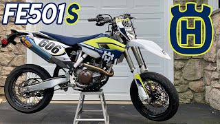 Husqvarna FE501S Supermoto Reveal [upl. by Anitak]