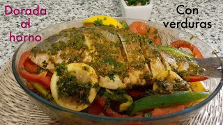 dorada al horno con verduras [upl. by Camile913]