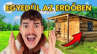 24 ÓRÁT EGY ERDEI FAHÁZBAN TÖLTÖTTEM 😱🏡│RETTEGÉS [upl. by Anglo]