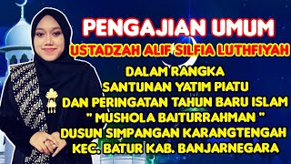 USTADZAH ALIF SILFIA TERBARU 2024  Santunan Yatim Piatu dan Peringatan Tahun Baru Islam 1446 H [upl. by Odille]