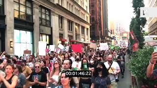 New York 2020s Pro Abortion Protests After Dobbs Decision Roe Vs Wade [upl. by Hope]