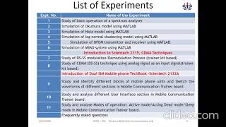 Introduction to Wireless Communication Lab  1 [upl. by Nyrok]