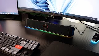 Redragon GS560 RGB Soundbar 2024 Review Budget Speaker Soundbar with RGB Lights [upl. by Pelag]