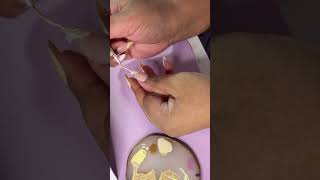 Fall Nail Design using Gel X Nails naildesign nailtutorial gelxnails almondnails [upl. by Nanette]