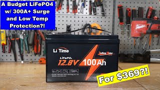 369 Li Time 12V LiFePO4 Battery 300500A Surge Low Temp Protection [upl. by Acysej]