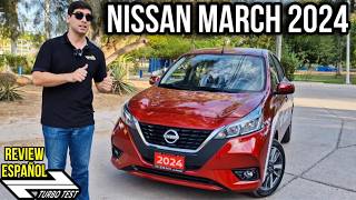 NISSAN MARCH EXCLUSIVE TA 2024  Valdrá la pena su calidadprecio Review a Fondo [upl. by Atilek]