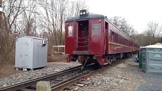 New Hope amp Ivyland Railroad A Short Visit With 8218 On The Last Weekend of 2023 [upl. by Jeniece]