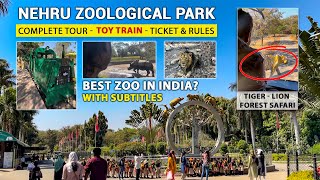 Hyderabad Zoo Complete Tour  Nehru Zoological Park  Thrilling Tiger Safari 😨 [upl. by Tedman]