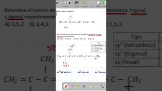 Determinar el número de átomos de carbono con hibridación sp3 [upl. by Silecara]