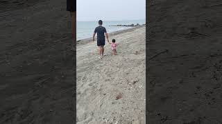 Sep 17 2023  Walking at the beach with Daddy [upl. by Anaic]