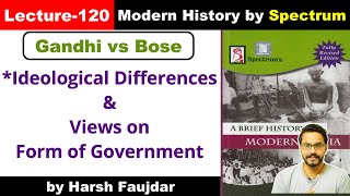 H120  What Form of Government Did Gandhi and Bose Really Wanted  Spectrum Modern History UPSC [upl. by Lexerd]