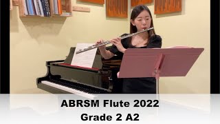 Study in D major  Grade 2 A2 ABRSM Flute Exam Pieces from 2022 [upl. by Ambrosio291]