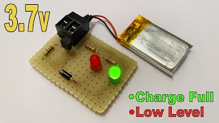 37v Lithium Battery Charge Full amp Low Level Indicator [upl. by Jurgen]