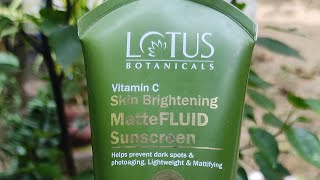 My One Of Favourite Sunscreen  Lotus Botanical All Skin Type  Kajori [upl. by Manouch]