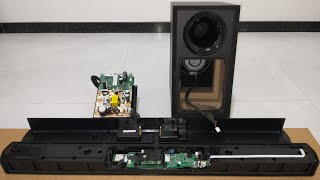 Samsung Soundbar B555 Look Inside Disassembled Teardown Desmontada Por dentro [upl. by Estes]