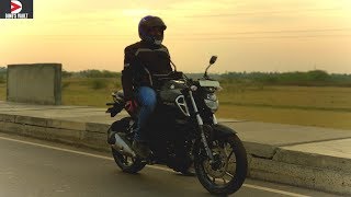 Yamaha FZS V30 ABS First Ride Review Braking Test BikesDinos [upl. by Haldis434]