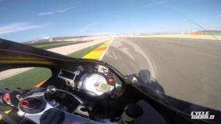 KTM Moto3 Racebikes at Valencia  Hot Lap [upl. by Karia]