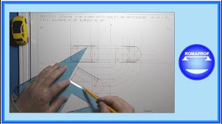 PROIEZ ORT DI UN CILINDRO POGGIATO CON UNA GENERATRICE SUL PO CON ASSE INCLINATO AL PV  617 [upl. by Knight661]