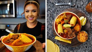 The Best MEXICAN SOUP EVER  CALDO DE RES ROJO [upl. by Aciras]