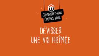 Comment dévisser une vis abîmée  usée [upl. by Strader]