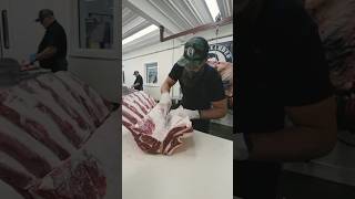 Taking lifter meat off of a Beef Rib Section 🔪🥩 shorts beef [upl. by Malliw]