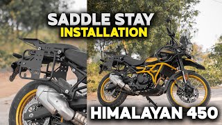 Himalayan 450 Saddle stay installation video [upl. by Lebar]