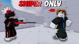 So I did THE SNIPER ONLY CHALLENGE in Roblox Rivals [upl. by Macintosh]