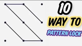 10 Easy Way to Pattern Lock [upl. by Kolosick589]