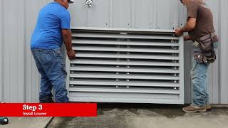 Fixed Wall Louver Installation  Metallic Products [upl. by Ellemrac]