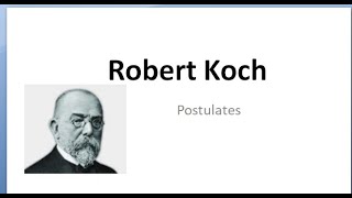 Microbiology 009 Robert koch Postulates Tubercle bacilli Koch disease Neisseria gonorrhoea [upl. by Wendelin]