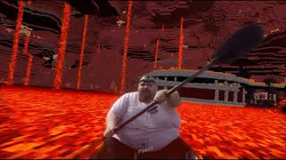 Fat guy sings moana on a boat speedruns Minecraft [upl. by Ordway872]