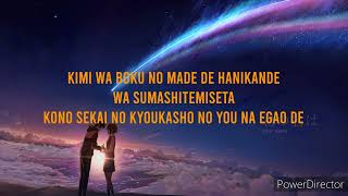 SPARKLE  Kimi no na wa Lyrics ostanimekiminonawasparkleanime [upl. by Bernadina]