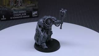 Space Marine Chaplain in Terminator Armour  Review WH40K [upl. by Notpmah187]