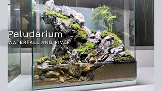 making paludarium waterfall with river stream [upl. by Nonnahs788]