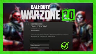 Fix CoD Warzone 20  Modern Warfare  Current Display Name is Not Allowed Bug [upl. by Mika]